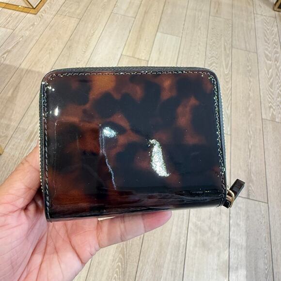 Tory Burch Emerson Tortoise Patent Mini Wallet 165945 - Picture 4 of 8
